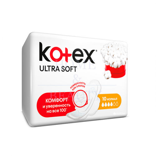 KOTEX ULTRA SOFT Прокладки гигиенические нормал 10 штук   