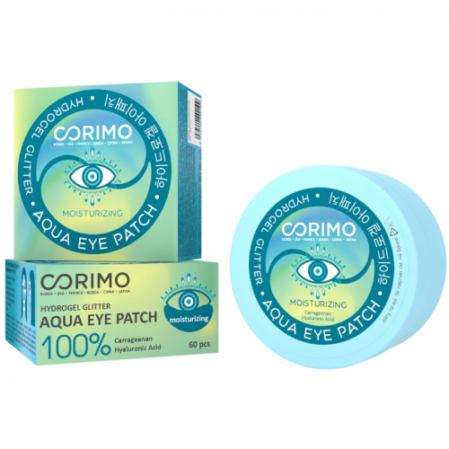Гиалуроновые гидрогелевые аквапатчи для области вокруг глаз CORIMO 100% MOISTURIZING 90 г
