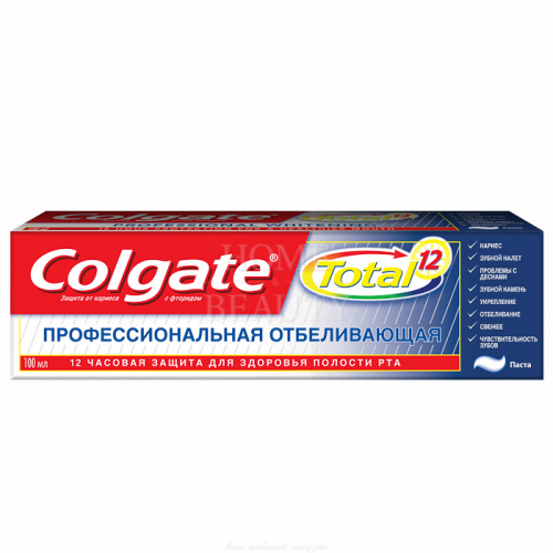 COLGATE Total 12 Зубная паста ПРОФЕССИОНАЛЬНАЯ Отбеливающая 75 мл