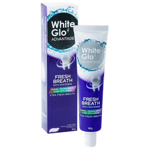 Зубная паста отбеливающая "Свежее дыхание" WHITE GLO 80 гр