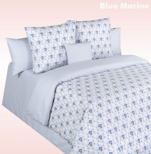 Комплект постельного белья COTTON DREAMSBlue Marine Евро 1 (220*240,200*220,2*50*70) 
