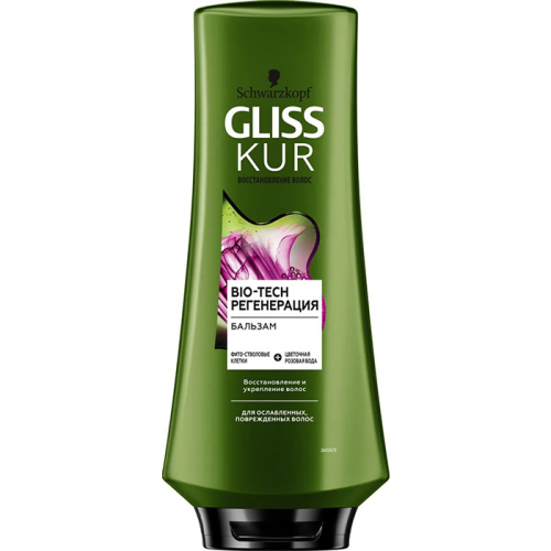 Бальзам для волос Bio-Tech Регенерация, GLISS KUR, 400 мл