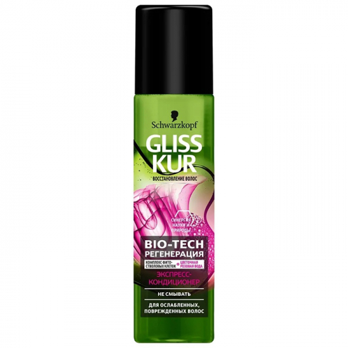 Экспресс-Кондиционер Bio-Tech для поврежденных и ослабленных волос, GLISS KUR, 200 мл