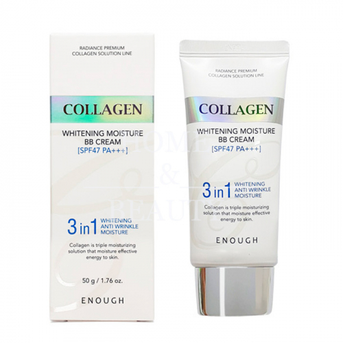 ENOUGH ББ-крем осветляющий с экстрактом коллагена Collagen 3 in1 Whitening Moisture BB Сream SPF47 PA+++, 50 мл