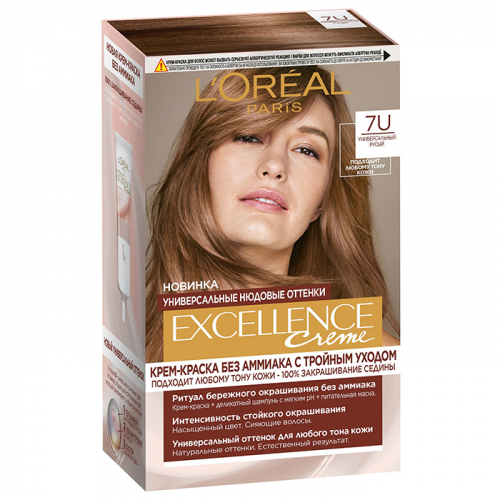 Крем-краска для волос без аммиака Excellence Crème универсальные нюдовые оттенки, L'OREAL PARIS