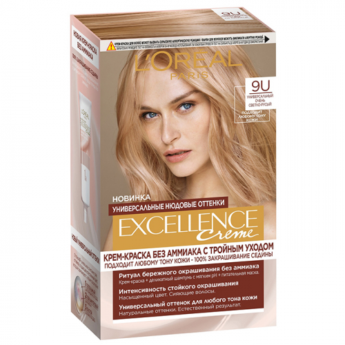 Крем-краска для волос без аммиака Excellence Crème универсальные нюдовые оттенки, L'OREAL PARIS