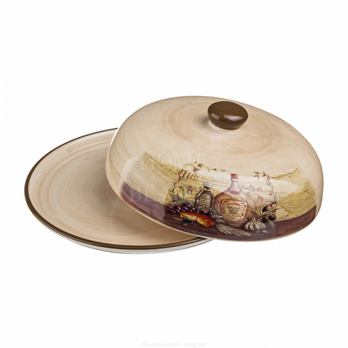 AGNESS Блюдо для блинов «Сицилия» с крышкой диаметр - 23 см, высота -10 см