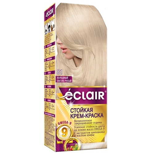 Стойкая крем-краска для волос  ECLAIR ω9 