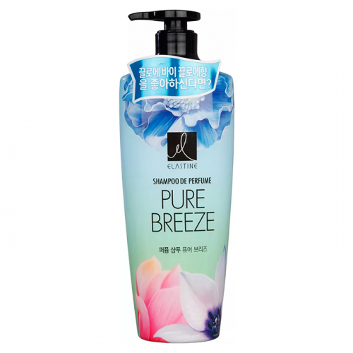 Шампунь парфюмированный для всех типов волос Perfume Pure Breeze, ELASTINE, 600 мл