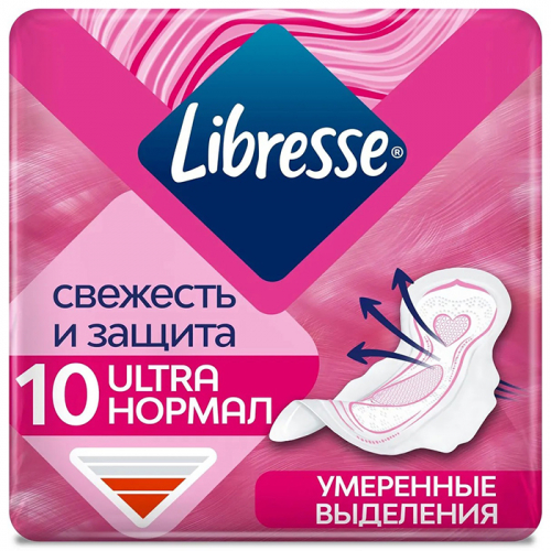 Гигиенические прокладки Ultra Normal Soft, LIBRESSE, 10 шт 
