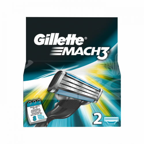 Кассеты  Gillette  MACH-3 (2 шт)