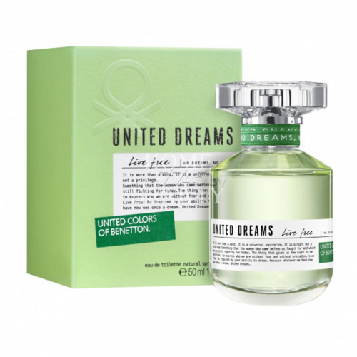 BENETTON United Dreams Live Free EDT for women 50мл