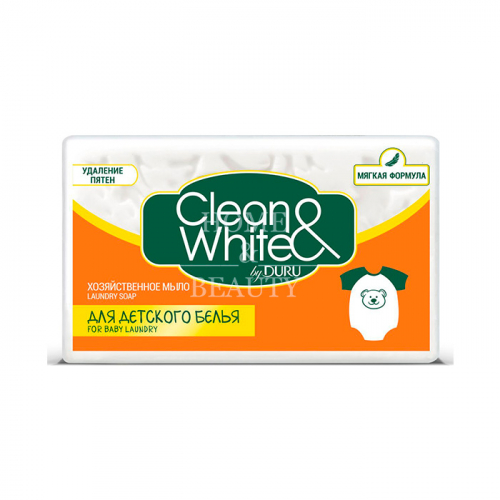  Хозяйственное мыло детское Clean & White DURU 125 гр