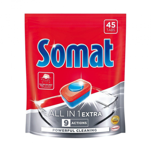 Таблетки для посудомоечных машин SOMAT All In 1 ЭКСТРА 45 шт