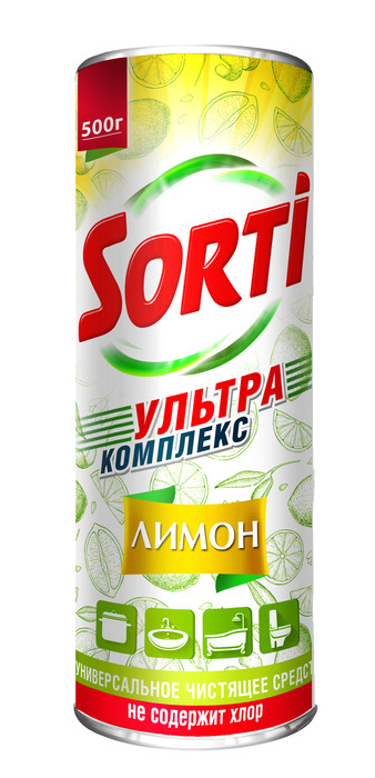 Чистящий порошок SORTI "Лимон", 500 г