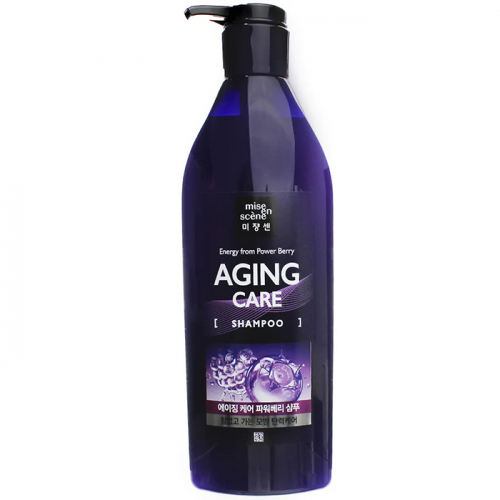 Шампунь для волос антивозрастной для ослабленных волос с коллагеном Aging Care, MISE EN SCENE, 680 мл