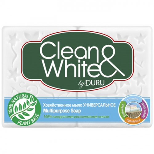 Хозяйственное Универсальное мыло DURU Clean&White 2х120 г
