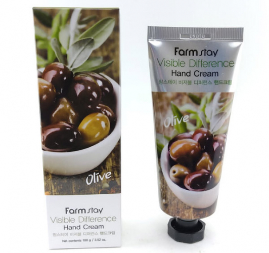 Крем для рук Visible Difference Hand Cream Olive (Олива), FARMSTAY 100мл