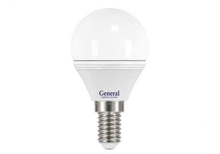 GENERAL ELECTRIC Лампа светодиодная P45 E14 7W 4500K 4K 45x80 пластик/алюминий