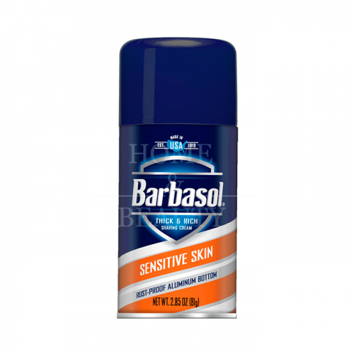 BARBASOL Крем-пена для бритья Sensitive Skin Shaving Cream для чувствительной кожи 81 гр