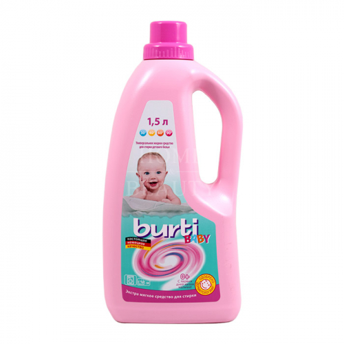 BURTI BABY Liquid  жидкое средство для стирки детского белья  1,5л.