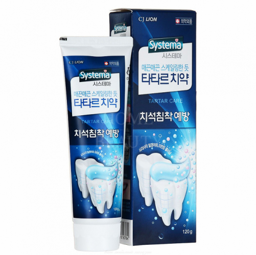 CJ LION Зубная паста Systema Tartar против образования зубного камня, 120 г