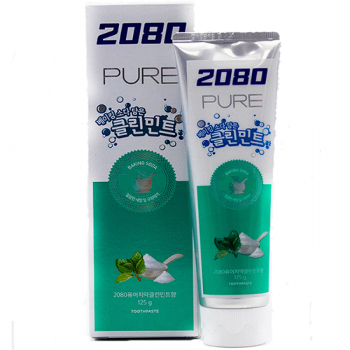 Зубная паста с пищевой содой со вкусом свежей мяты AEKYUNG 2080 PURE Toothpaste Clean Mint 120 гр