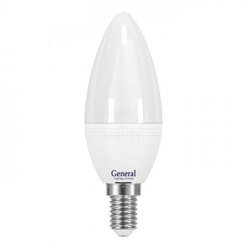 GENERAL ELECTRIC Лампа светодиодная Свеча E14 7W(540lm) 2700K 35x105 пластик/алюминий