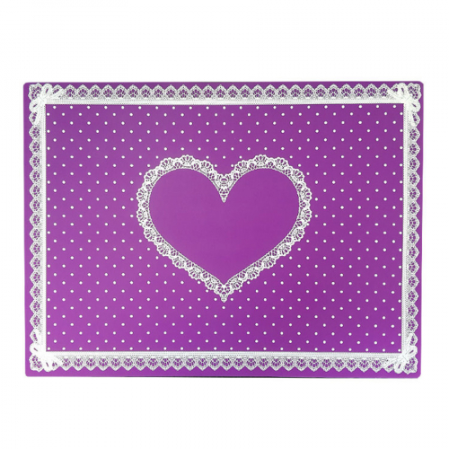 Салфетка силиконовая для маникюра фиолетовая JESS NAIL 30*39,5 см