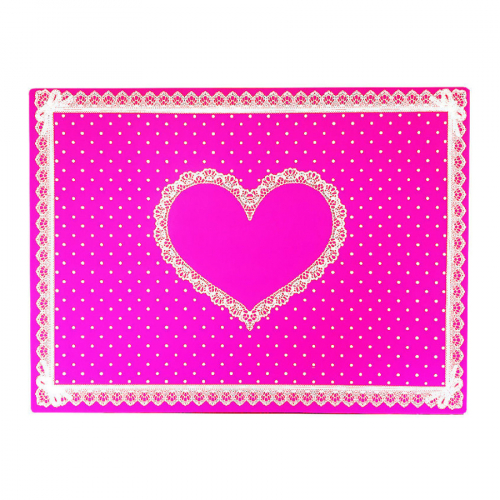 Салфетка силиконовая для маникюра ярко-розовая JESS NAIL 30*39,5 см