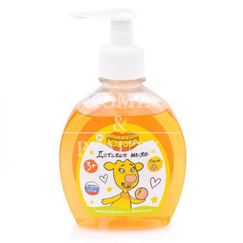 Жидкое мыло детское с ароматом Персика «Оранжевая корова», МИЛАЯ ЛЕДИ, 250 мл