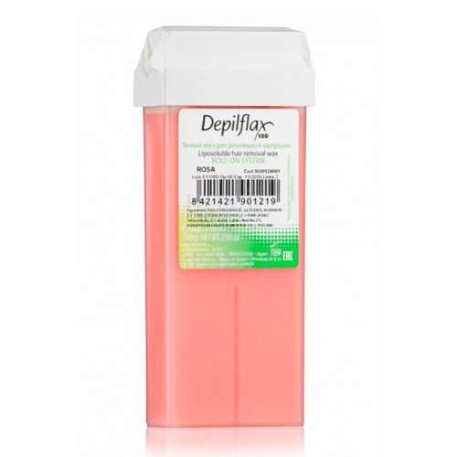 DEPILFLAX 100 Воск для депиляции в картридже Розовый 110 гр.