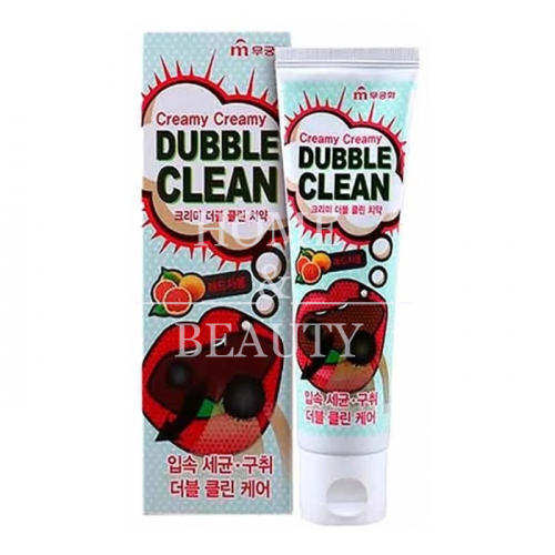 MUKUNGHWA  Кремовая Зубная паста с очищающими пузырьками и экстрактом красного грейпфрукта 110гр