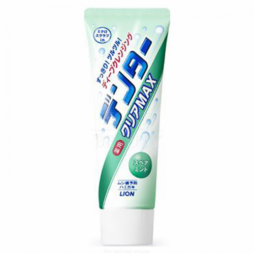 LION DENTRO CLEAR MAX Зубная паста с микрогранулами Мята 140 гр