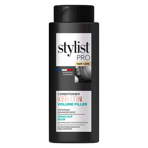 Кератиновый бальзам для волос эффектный объем hair care, STYLIST PRO, 280 мл