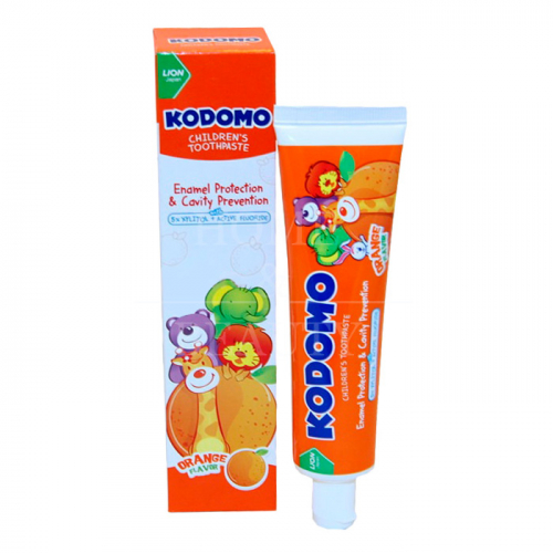 LION "Кодомо" Детская зубная паста "Апельсин" 80гр