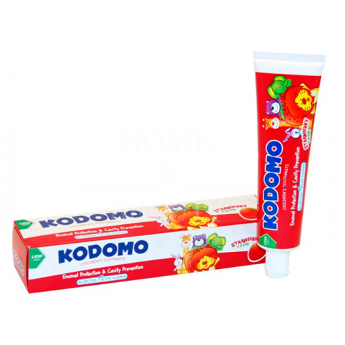 LION "Кодомо" Зубная паста для детей от 6 месяцев "Клубника" 80гр