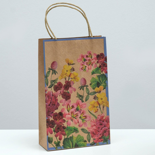 Пакет подарочный крафт «Нежность полей», 26,5×16,5×7 см 