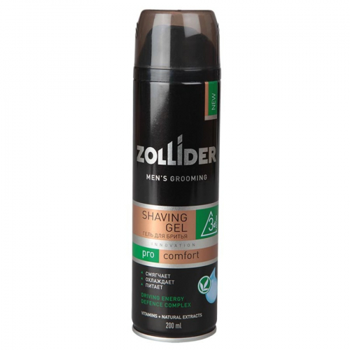  Гель для бритья ZOLLIDER Pro Comfort, 200мл.