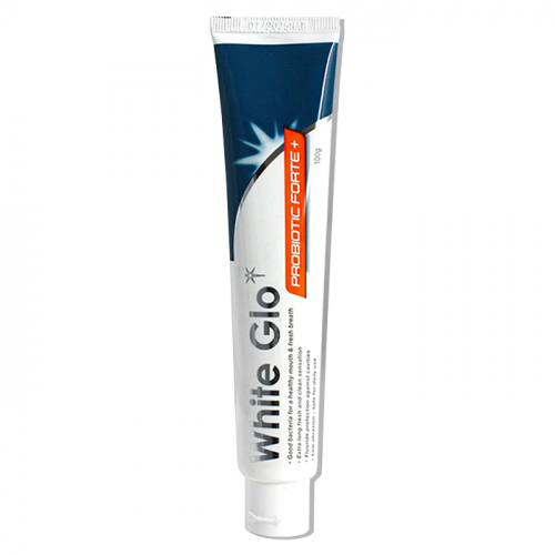 Зубная паста отбеливающая с пробиотиками, WHITE GLO, 100 мл