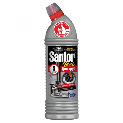 Средство для прочистки канализационных труб SANFOR 750 г 