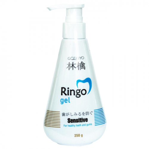  Паста зубная отбеливающая Sensitive (гель), RINGO GOTAIYO  250 г