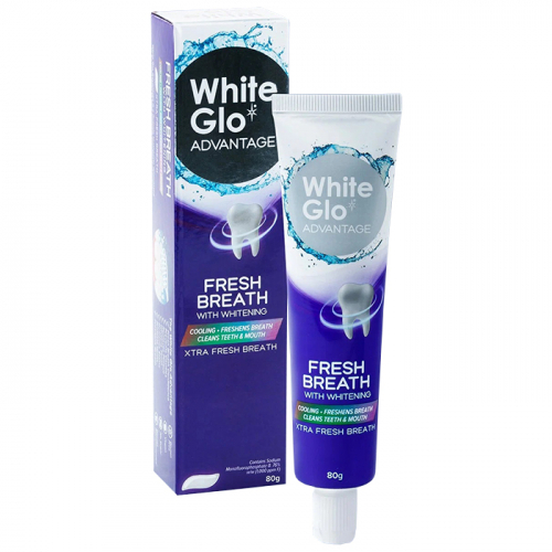  зубная паста отбеливающая "Свежее дыхание", WHITE GLO 80 г.