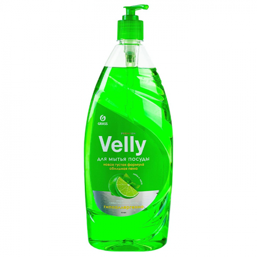 Средство для мытья посуды "Velly" Premium лайм и мята GRASS 1000 мл