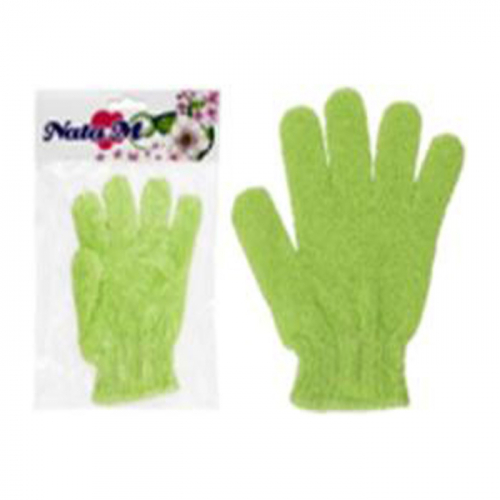 Мочалка-перчатка NATA M 12х18 см Цвет: зеленый