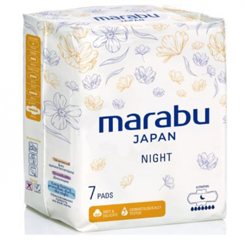 Прокладки ультратонкие ночные MARABU 320 мм 7 шт.