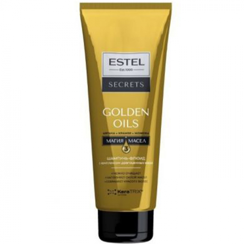 Шампунь-флюид c комплексом драгоценных масел для волос "GOLDEN OILS",ESTEL SECRETS 250 мл