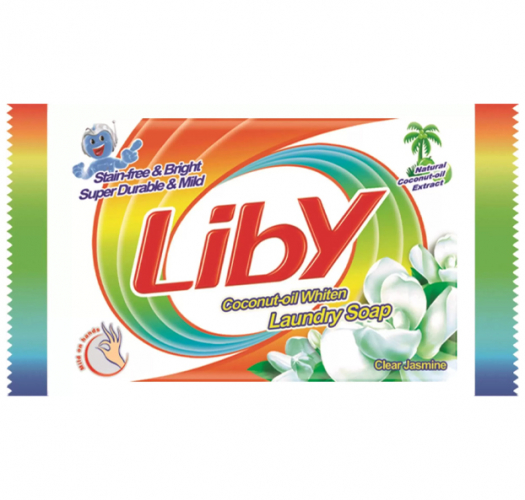 Хозяйственное мыло для стирки с кокосовым маслом, Отбеливающее, LIBY, 246 гр
