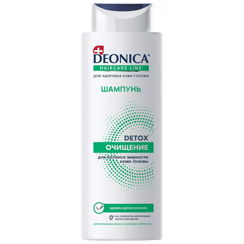 Шампунь для волос Detox очищение, DEONICA, 380 мл
