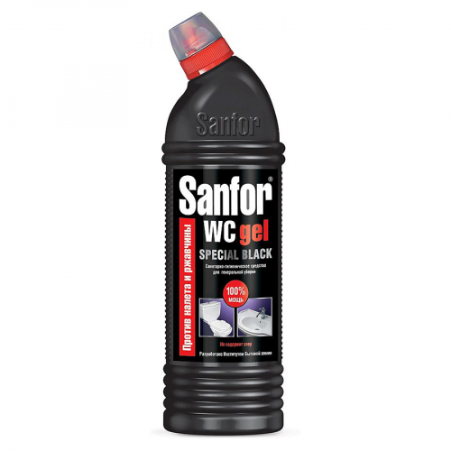 Средство для уборки SANFOR WC Gel Special Black 750 мл